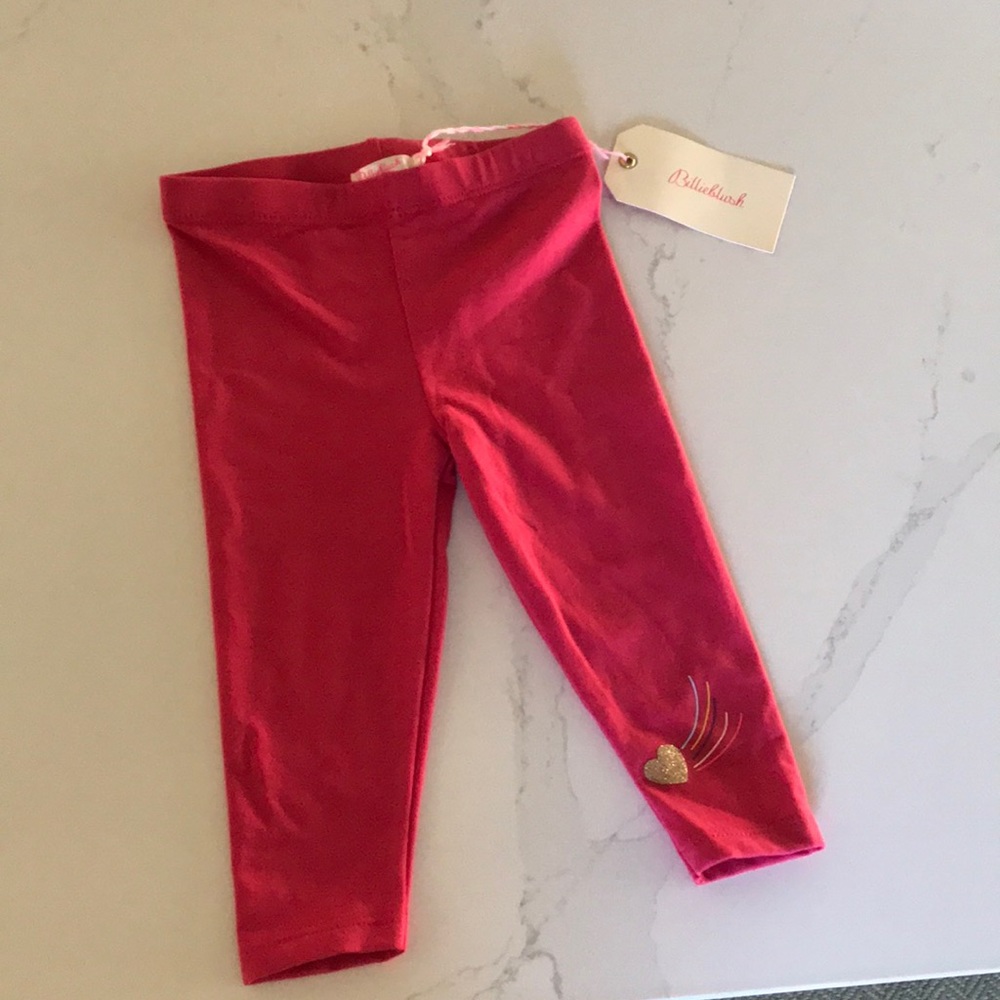 Billieblush pink heart leggings